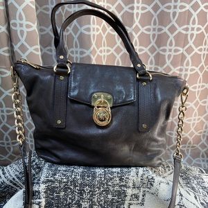 Michael Kors Chocolate Brown Satchel w/Lock